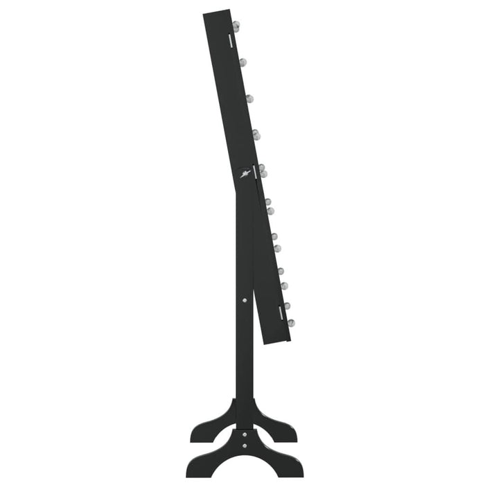 Oglindă de sine stătătoare cu LED, negru, 34x37x146 cm - WALTI WALTI