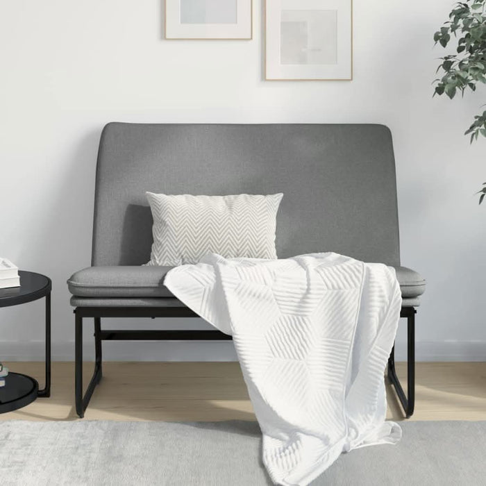 Bancă, gri închis, 100x75x76 cm, material textil - WALTI WALTI
