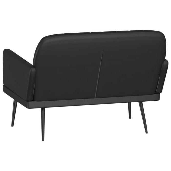 Bancă, negru, 107x80x81 cm, piele ecologică - WALTI WALTI