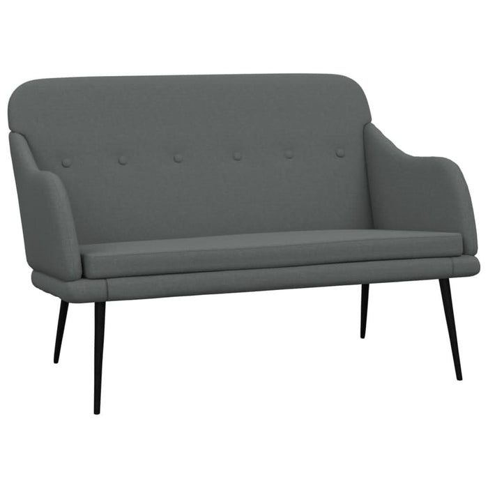 Bancă, gri închis, 110x76x80 cm, textil - WALTI WALTI