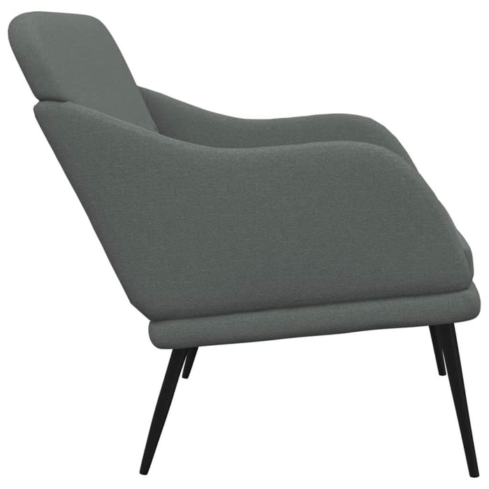 Bancă, gri închis, 110x76x80 cm, textil - WALTI WALTI