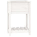 Jardinieră cu raft, alb, 54x34,5x81 cm, lemn masiv de pin - WALTI WALTI