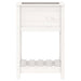 Jardinieră cu raft, alb, 54x34,5x81 cm, lemn masiv de pin - WALTI WALTI