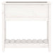 Jardinieră cu raft, alb, 82,5x34,5x81 cm, lemn masiv de pin - WALTI WALTI
