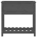Jardinieră cu raft, gri, 82,5x34,5x81 cm, lemn masiv de pin - WALTI WALTI