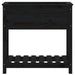 Jardinieră cu raft, negru, 82,5x34,5x81 cm, lemn masiv de pin - WALTI WALTI
