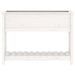 Jardinieră cu raft, alb, 111,5x34,5x81 cm, lemn masiv de pin - WALTI WALTI