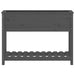 Jardinieră cu raft, gri, 111,5x34,5x81 cm, lemn masiv de pin - WALTI WALTI