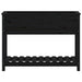 Jardinieră cu raft, negru, 111,5x34,5x81 cm, lemn masiv de pin - WALTI WALTI