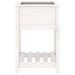 Jardinieră cu raft, alb, 54x54x81 cm, lemn masiv de pin - WALTI WALTI