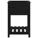 Jardinieră cu raft, negru, 54x54x81 cm, lemn masiv de pin - WALTI WALTI