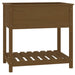 Jardinieră cu raft, maro miere, 82,5x54x81 cm, lemn masiv pin - WALTI WALTI