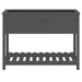 Jardinieră cu raft, gri, 111,5x54x81 cm, lemn masiv de pin - WALTI WALTI