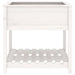 Jardinieră cu raft, alb, 82,5x82,5x81 cm, lemn masiv de pin - WALTI WALTI