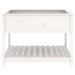 Jardinieră cu raft, alb, 111,5x111,5x81 cm, lemn masiv de pin - WALTI WALTI