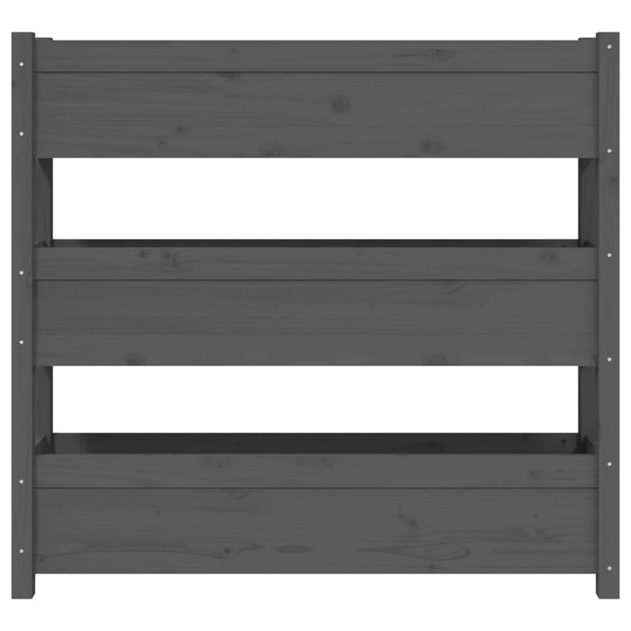 Jardinieră, gri, 112x25x104,5 cm, lemn masiv de pin - WALTI WALTI