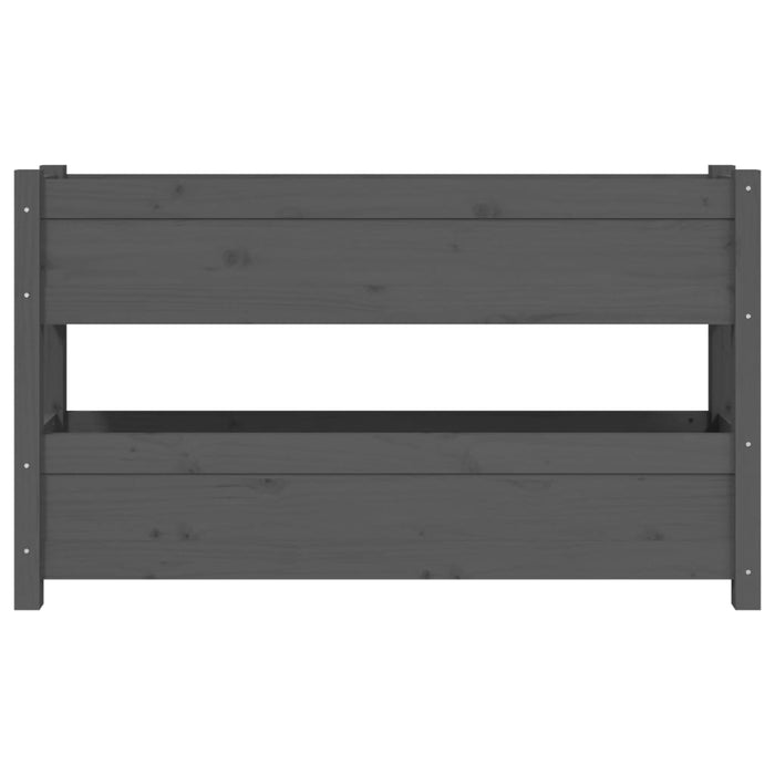 Jardinieră, gri, 112x25x66 cm, lemn masiv de pin - WALTI WALTI