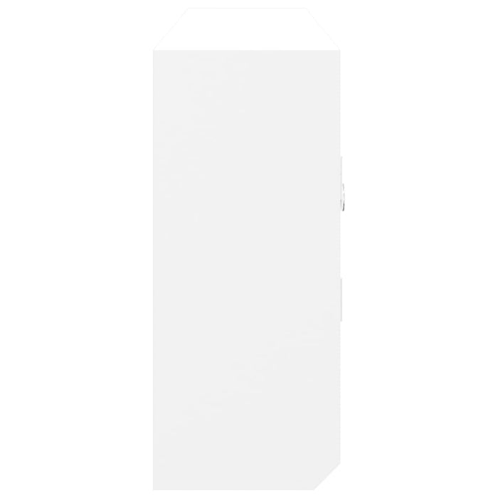 Dulap de chei, alb, 40x8,5x20 cm, lemn prelucrat și oțel - WALTI WALTI