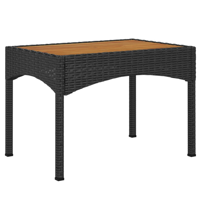 Set mobilier de grădină cu perne, 3 piese, negru, poliratan - WALTI WALTI