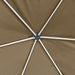 Foișor pop-up hexagonal pereți laterali 3,6x3,1 m taupe 220g/m² - WALTI WALTI