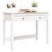 Birou cu sertare, alb, 100x50x78 cm, lemn masiv de pin - WALTI WALTI