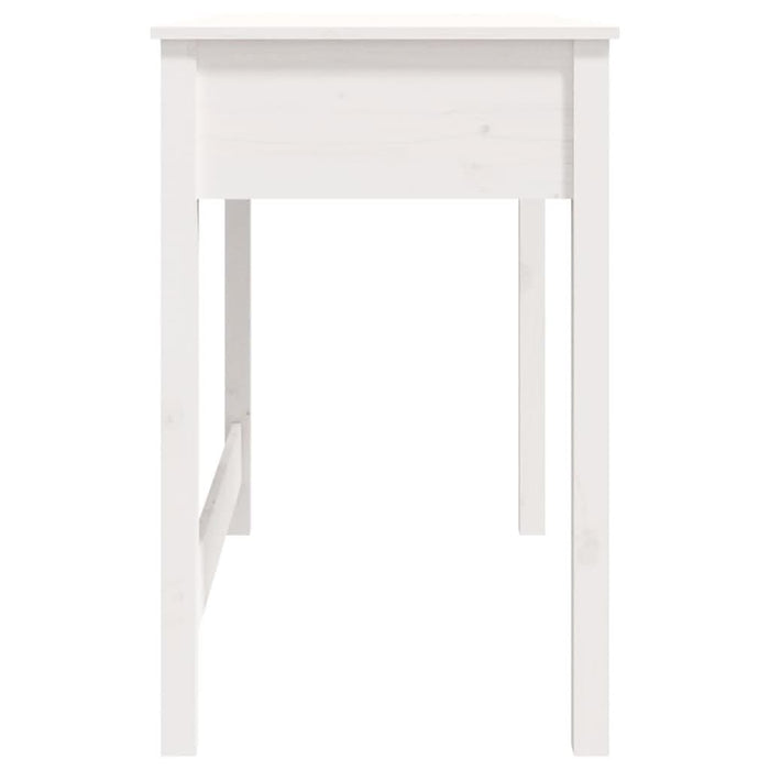 Birou cu sertare, alb, 100x50x78 cm, lemn masiv de pin - WALTI WALTI