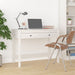 Birou cu sertare, alb, 100x50x78 cm, lemn masiv de pin - WALTI WALTI