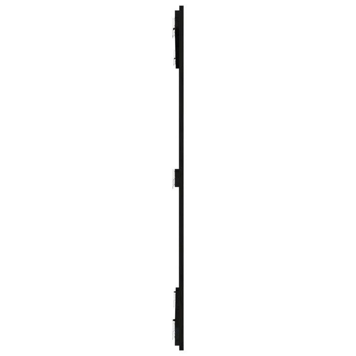 Tăblie de pat pentru perete, negru, 108x3x110 cm lemn masiv pin - WALTI WALTI
