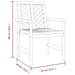 Set mobilier de grădină cu perne, 3 piese, lemn masiv acacia - WALTI WALTI