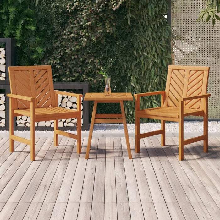 Set mobilier de grădină cu perne, 3 piese, lemn masiv acacia - WALTI WALTI