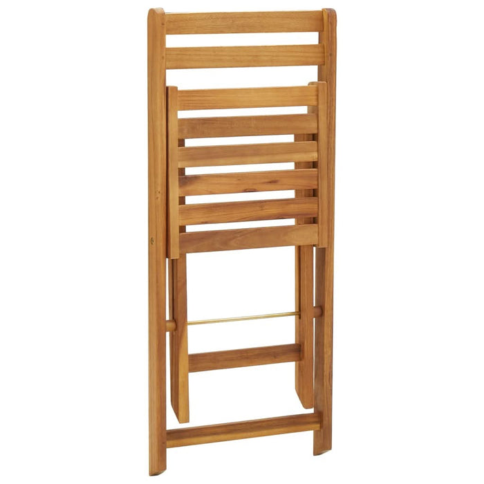 Set bistro pliabil cu perne, 3 piese, lemn masiv de acacia - WALTI WALTI