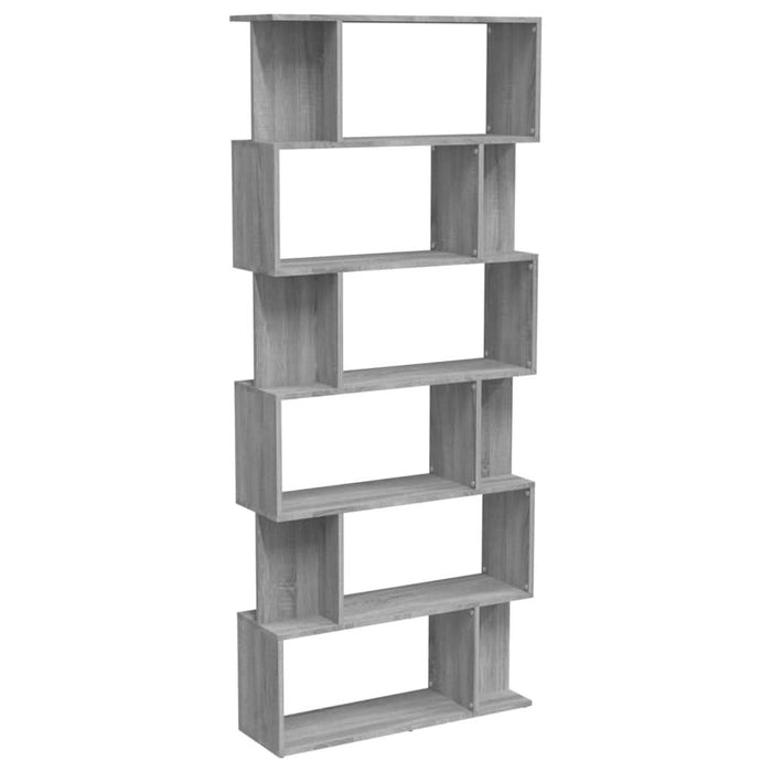 Bibliotecă/Separator, gri sonoma, 80x24x192 cm, lemn prelucrat - WALTI WALTI