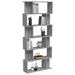 Bibliotecă/Separator, gri sonoma, 80x24x192 cm, lemn prelucrat - WALTI WALTI