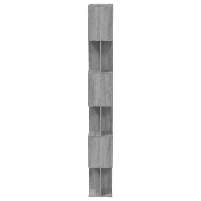 Bibliotecă/Separator, gri sonoma, 80x24x192 cm, lemn prelucrat - WALTI WALTI