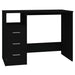 Birou cu sertare, negru, 102x50x76 cm, lemn prelucrat - WALTI WALTI