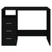Birou cu sertare, negru, 102x50x76 cm, lemn prelucrat - WALTI WALTI