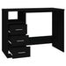 Birou cu sertare, negru, 102x50x76 cm, lemn prelucrat - WALTI WALTI