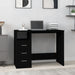Birou cu sertare, negru, 102x50x76 cm, lemn prelucrat - WALTI WALTI