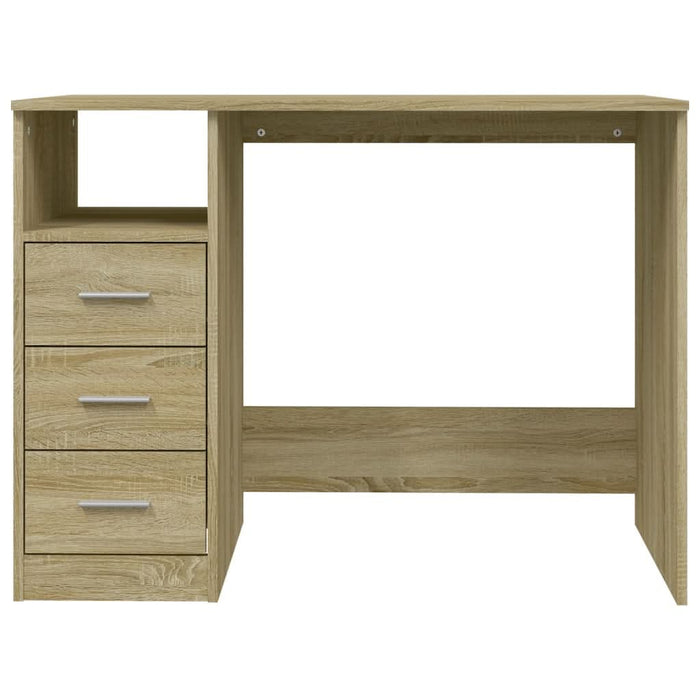 Birou cu sertare, stejar sonoma, 102x50x76 cm, lemn prelucrat - WALTI WALTI
