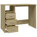 Birou cu sertare, stejar sonoma, 102x50x76 cm, lemn prelucrat - WALTI WALTI