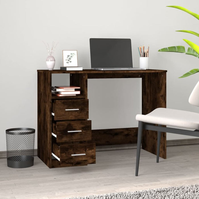 Birou cu sertare, stejar sonoma, 102x50x76 cm, lemn prelucrat - WALTI WALTI