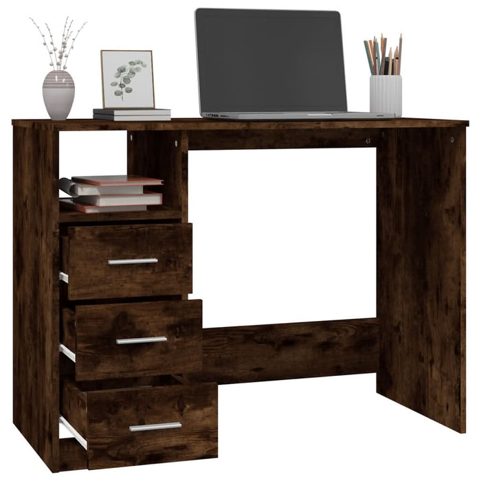 Birou cu sertare, stejar sonoma, 102x50x76 cm, lemn prelucrat - WALTI WALTI