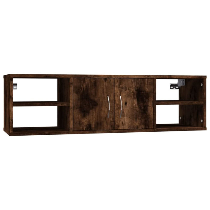 Raft de perete, stejar fumuriu, 102x30x29 cm, lemn compozit - WALTI WALTI