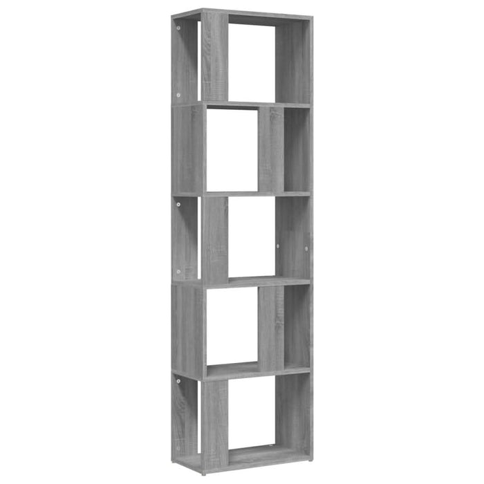 Bibliotecă, gri sonoma, 45x24x160 cm, lemn compozit - WALTI WALTI