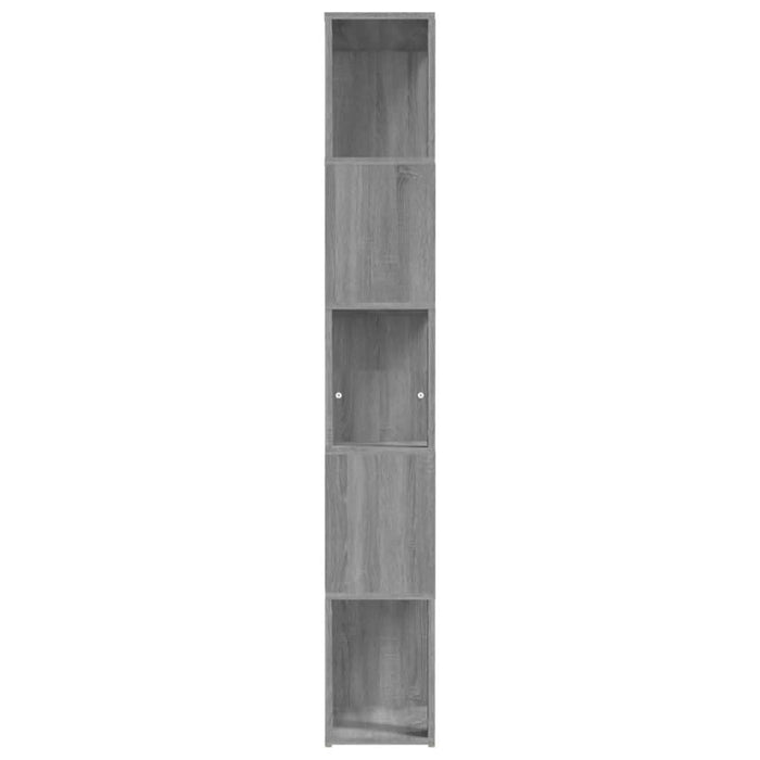 Bibliotecă, gri sonoma, 45x24x160 cm, lemn compozit - WALTI WALTI