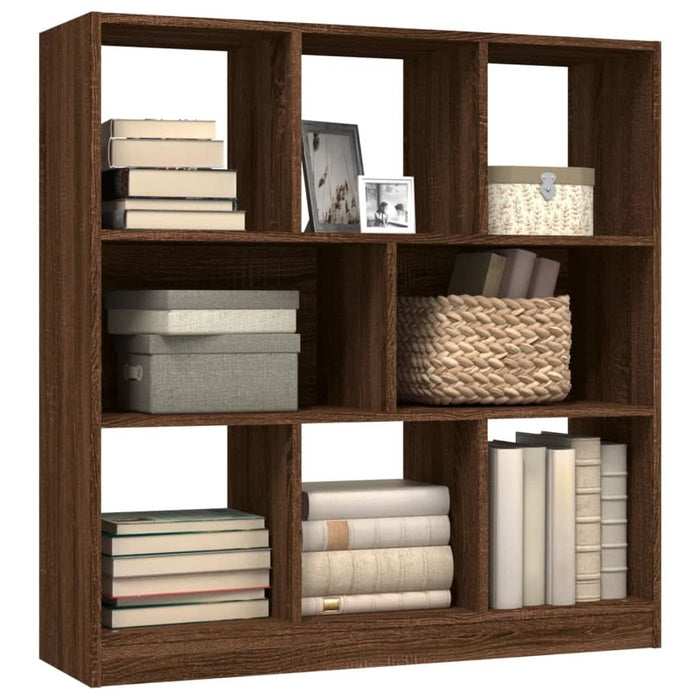 Bibliotecă, stejar maro, 97,5x29,5x100 cm, lemn prelucrat - WALTI WALTI