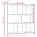 Bibliotecă, stejar maro, 97,5x29,5x100 cm, lemn prelucrat - WALTI WALTI