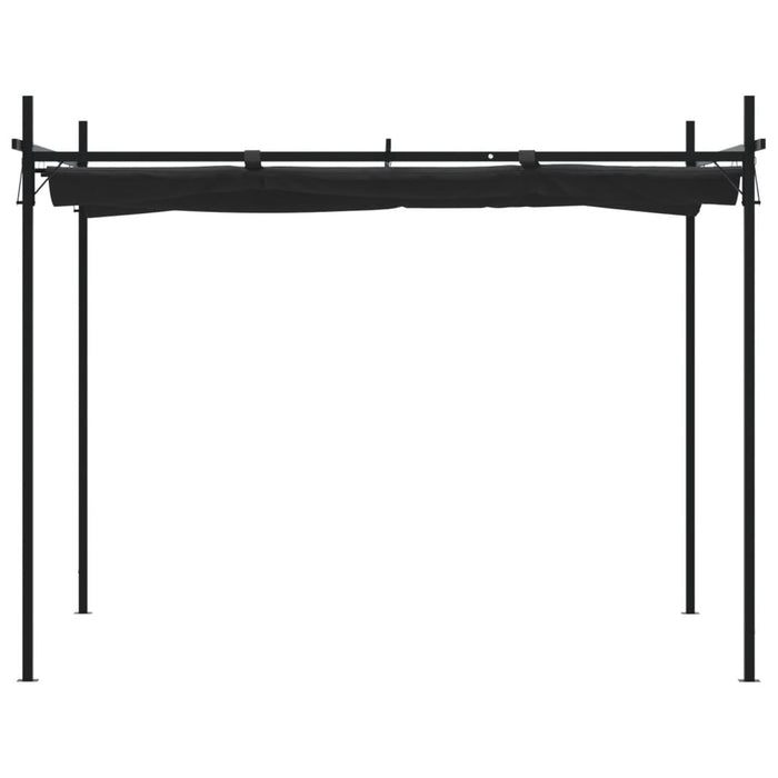 Pergola cu acoperiș retractabil, antracit, 295x292x230 cm - WALTI WALTI