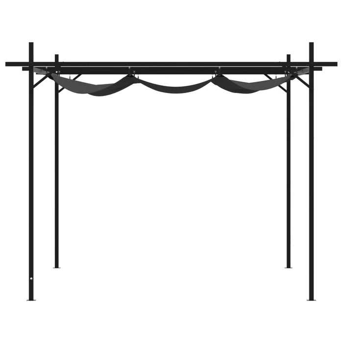 Pergola cu acoperiș retractabil, antracit, 295x292x230 cm - WALTI WALTI