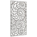 Decor perete de grădină 105x55 cm design scoici oțel Corten - WALTI WALTI